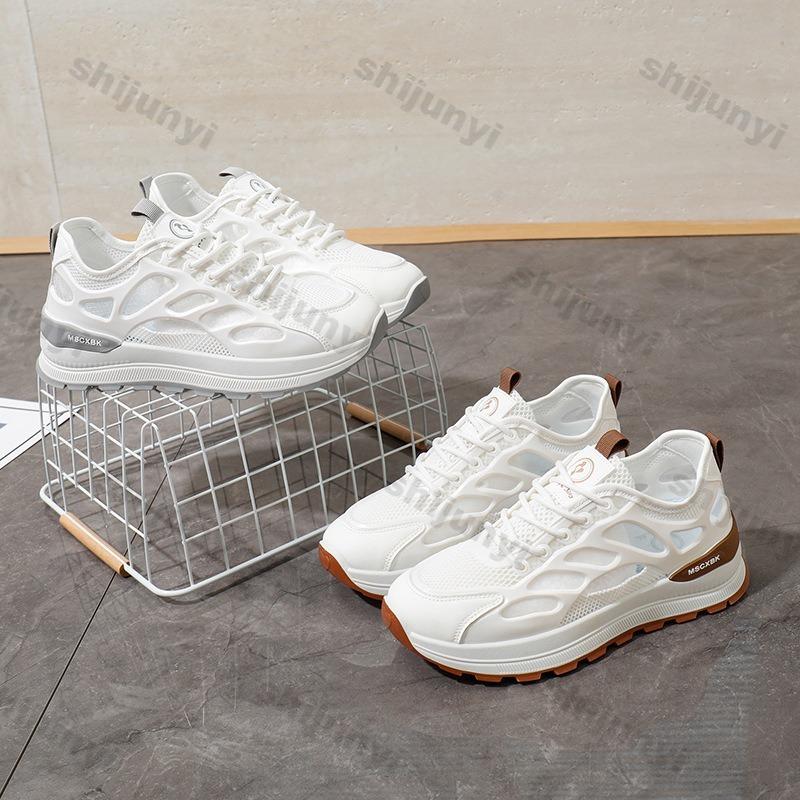 2025 Summer Mesh Comfortable Breathable Chunky Sneakers Women Height Increasing Running Shoes Fashion Ightweight Casual Shoes