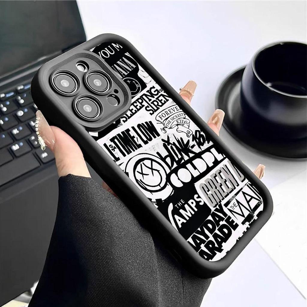Cartoon Staircase Black Groove iPhone 14/15/16/17 Pro Max Protective Case