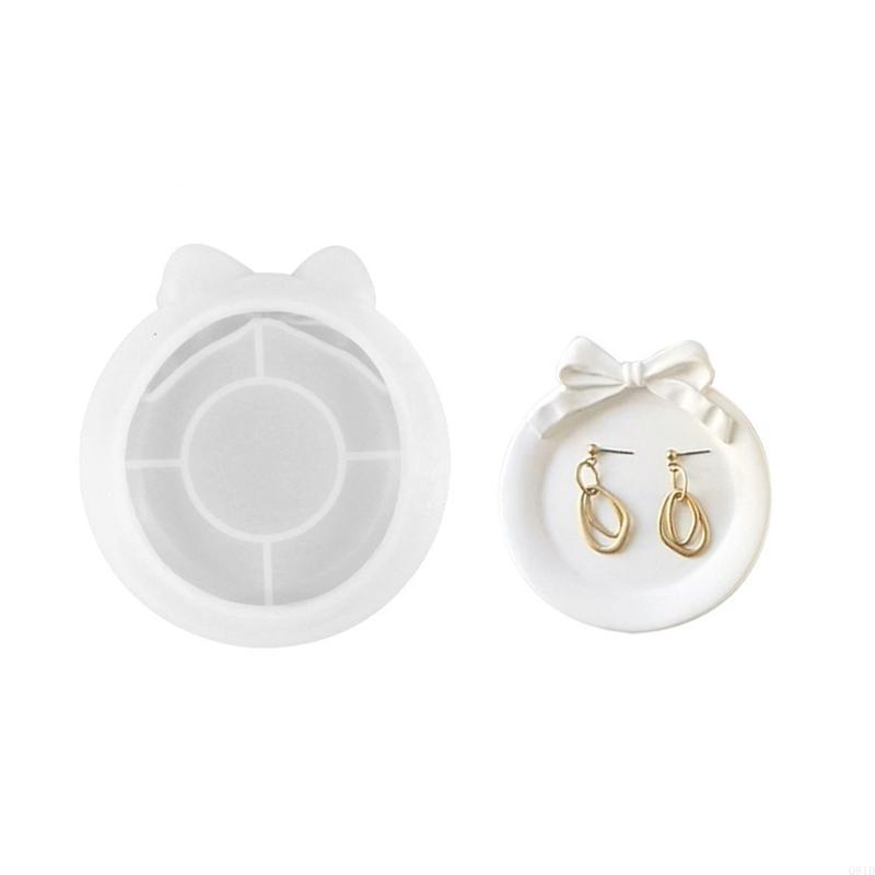 Resin Tray Mold Silicone Jewelry Tray Molds Bowknot Epoxy Resin Casting Molds