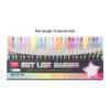 Double Line Outline Markers 12/24 Colors Set Dual Tip Pens for DIY Hand Drawing Doodling Art Craft Painting