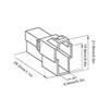 Car Wire Connector, T Type 2 Pin Power Plug Male and Female Socket and
