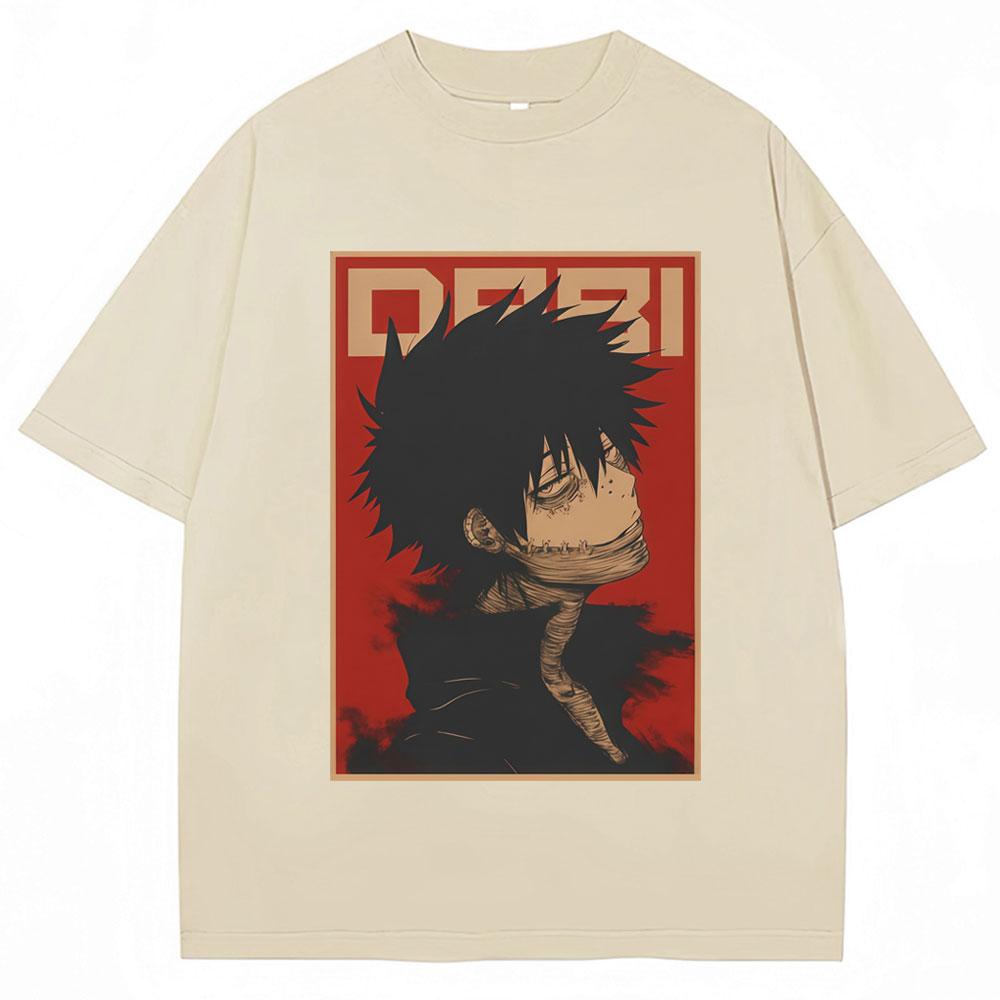 Anime My Hero Academia Dabi Dark Villain Tshirts Unisex Women Cosplay Fashion Vintage Unisexga T Shirt Oversized Cotton Casual Tees