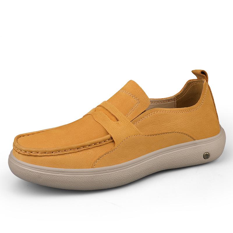 

Platform Skate Board Shoes Trainers Men Loafers Skateboard Shoes Chunky Flat Sneakers Thick Sole Slip On Flats Casual Shoes 38