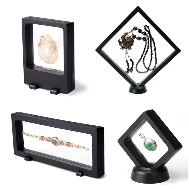Challenge Coin Display Stand 3D Floating Transparent Phone for Case Jewelry Specimen Military Medal Stand Frame