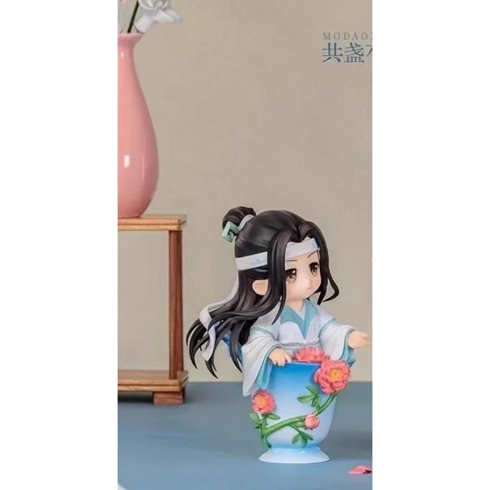 Genuine Mo Dao Zu Shi Porcelain Bloom Rhythm Series Blind Box Cute Wei Wuxian Lan Wangji Figurine Mystery Box Anime Gifts Toys
