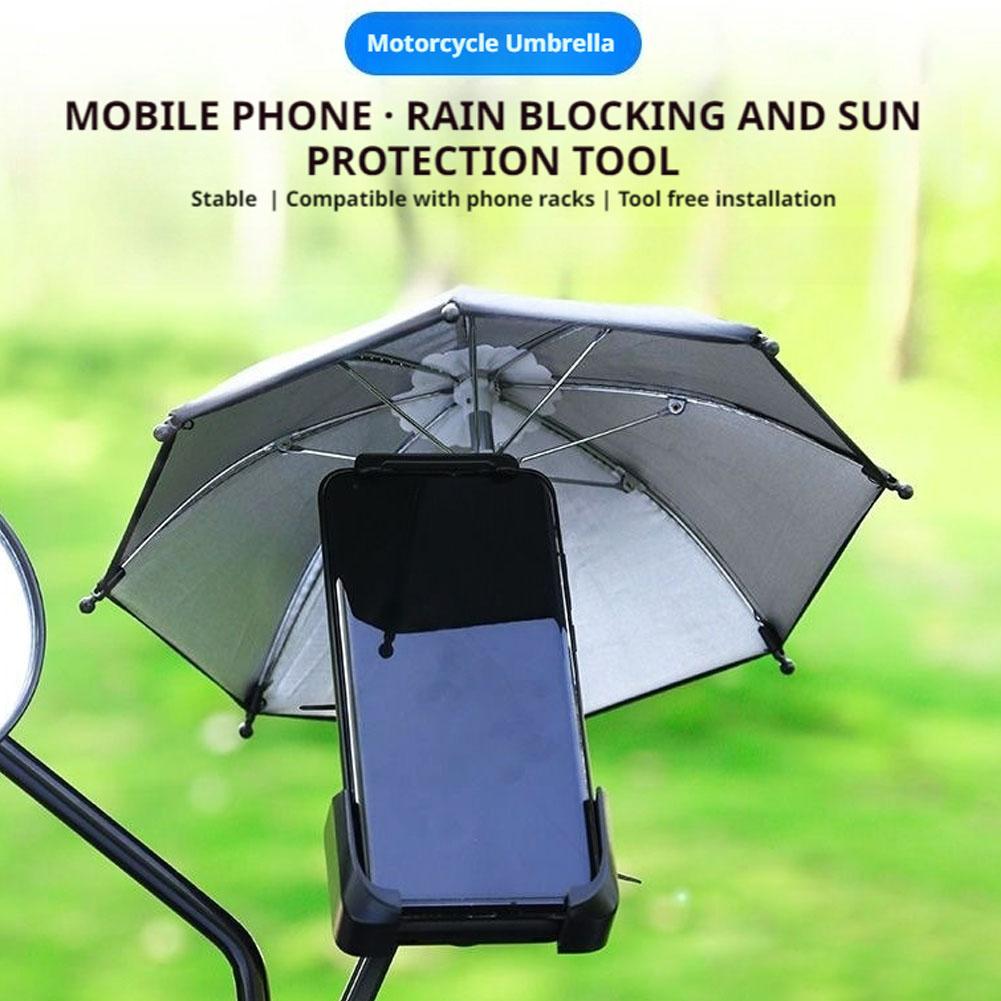 Universeller Smartphone-Regenschirm Sonnenschutz Regenhalter Sonnenschirm Zubehör Tragbarer Saugnapf Ph O0N8