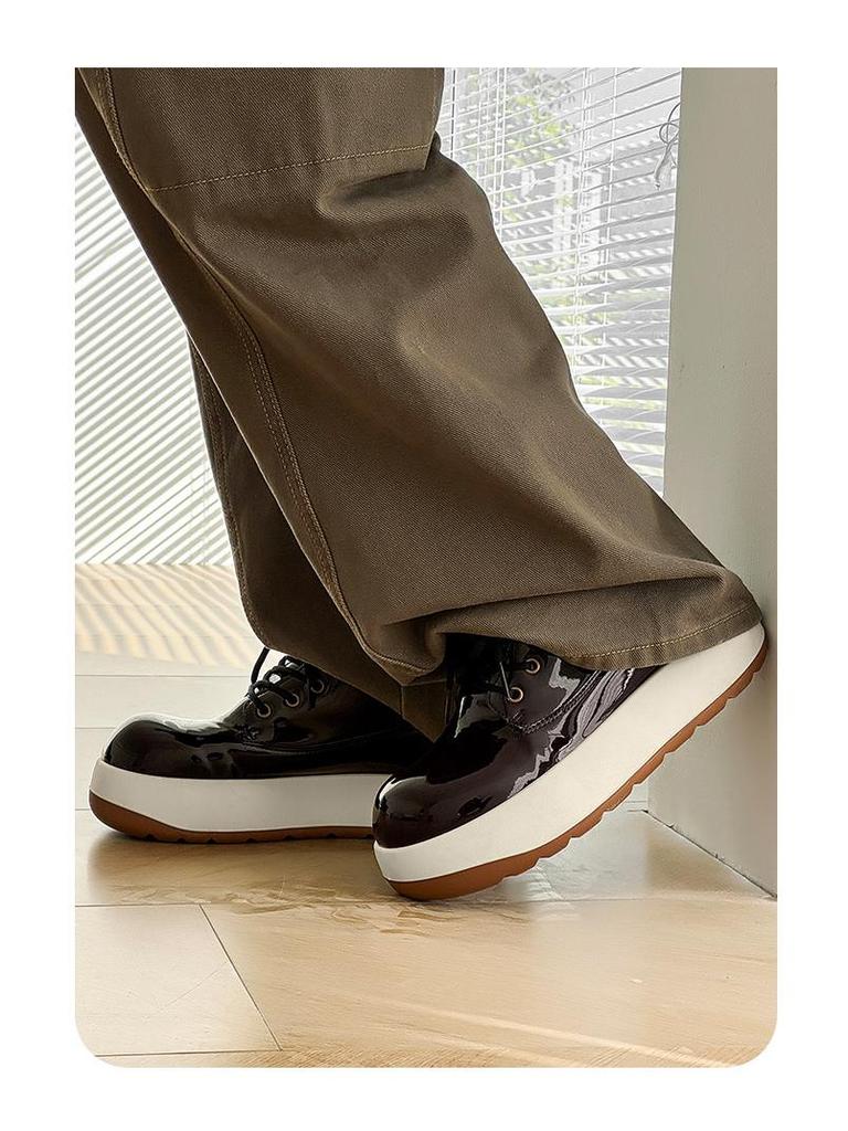 Big Yellow High Top Boots - Cute, Ugly-Cute, Thick Sole, All-Match Men's Footwear, Spring 2025 Edition.