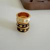 Autumn/Winter Starfish Multicolored Enamel Ring - Versatile Fashion Jewelry for Women