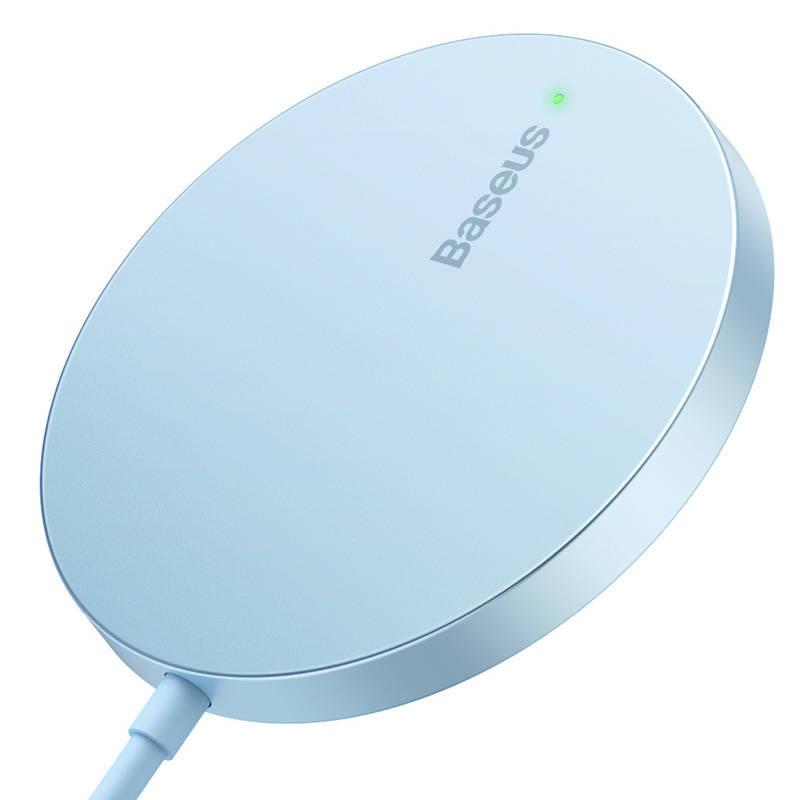 Magnetyczna Ładowarka Indukcyjna Baseus Simple Mini 3 15W (Niebieska)