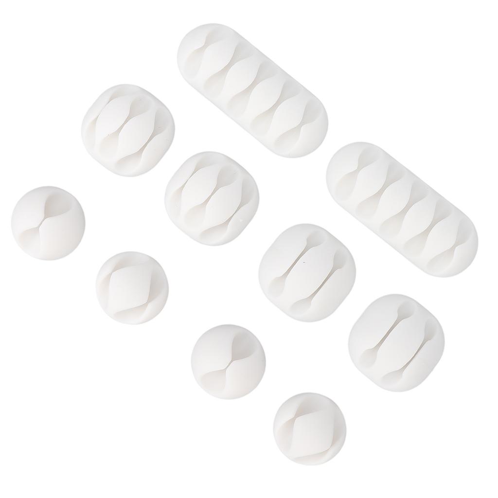 10pcs Cable Clip Cord Self Adhesive Wire Management for Beauty Equipment Desk Data Lines