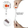 Cute Flower Resin Retractable Medical Badge Reel For Nurse Doctor Card Holder Office Hospital Name Card Supplies Key Ring Gift