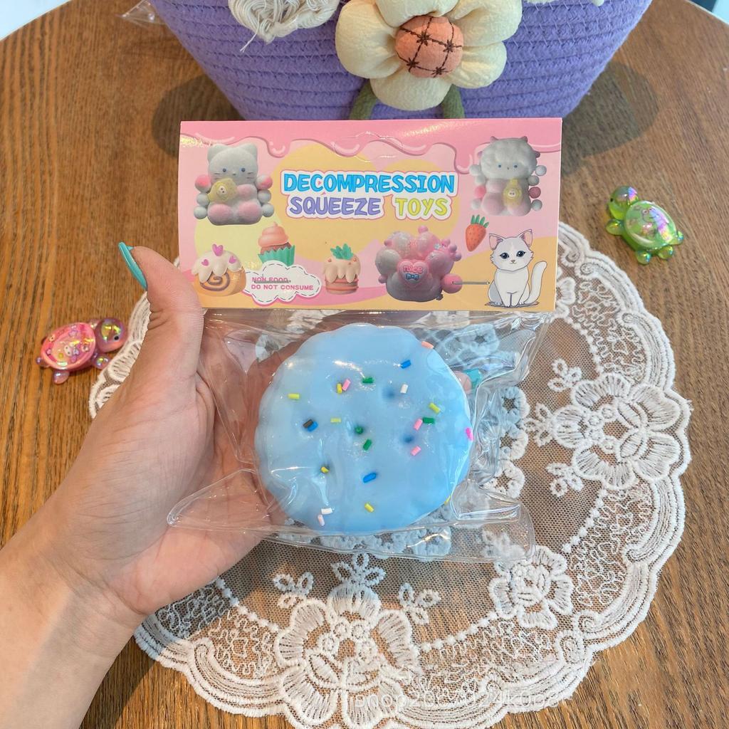 Big Simulated Cake Cookie Biscuit Slow Rising Squishy Squeeze Toy Soft Fidget Toy Anxiety Relief Antistress Novelty Gift For Kids