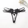 1Pc Solid Color Sexy Lace Panties Transparent Lingerie Open Crotch Briefs Underwear Women Thongs Nylon Pearl