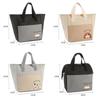 Cute Insulated Lunch Bag For Students With Carry Handle Animal And Letter Prints For School And Travel