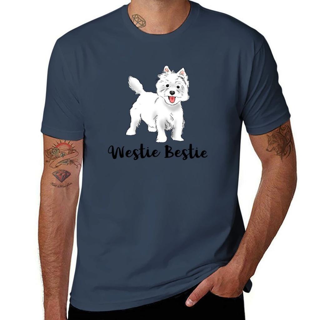 Westie Bestie West Highland White Terrier Cute Westie Tshirt Stylish Graphic Short Sleeve Top