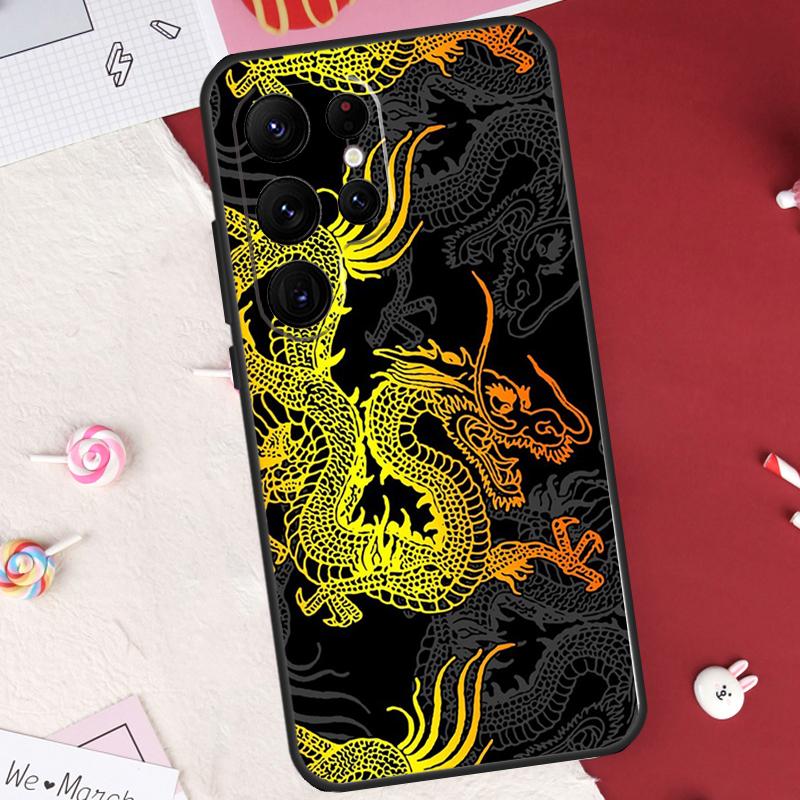 DRAGON TATTOO JAPANESE Case For Samsung Galaxy S26 Ultra S20 S21 S22 S23 S24 S25 Ultra S10 Plus S25 FE Cover Shell