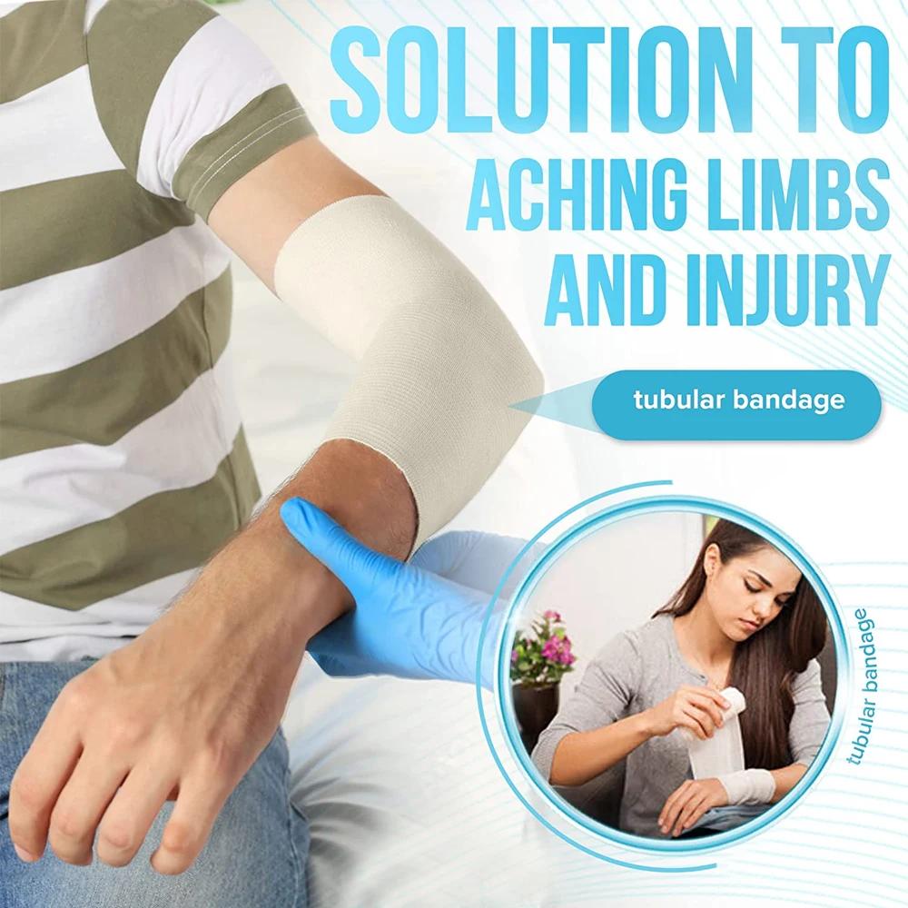 1 Pcs Tubular Bandage For Legs And Knees, Reusable Elastic Bandage Sleeve, Tubular Compression Bandage Roll For Ankles & Elbows