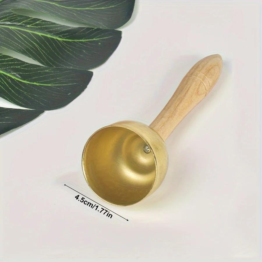2pcs Hand Bells with Musical Wooden Handle Handheld Bells Percussion Music Instrument ZSY
