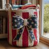 Quilted Laundry Basket Storage Organizer Dirty Clothes Home Closet Organization