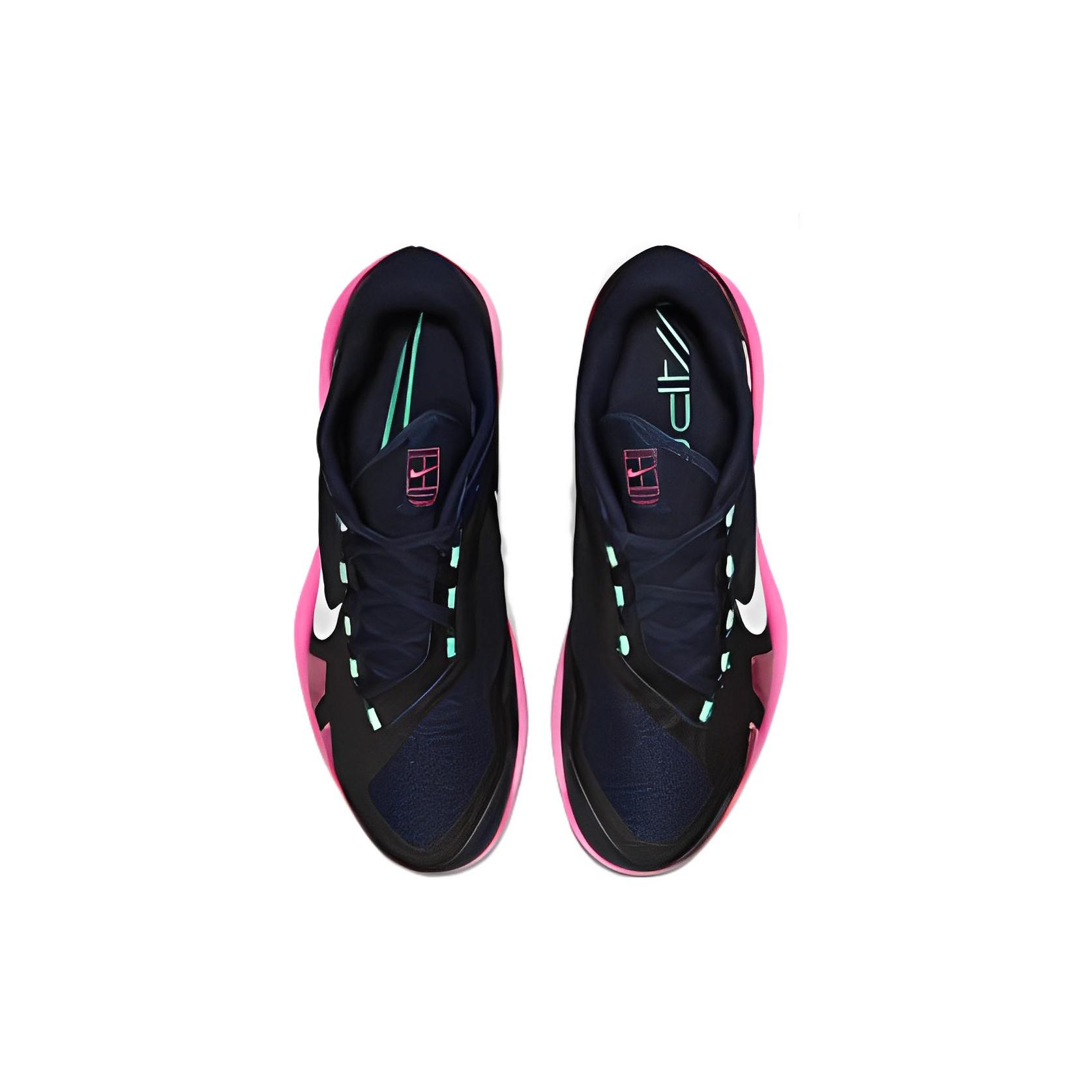 Мужские кроссовки Nike Air Zoom Vapor Pro Obsidian Hyper Pink Blue Green-Glow White — фото 4