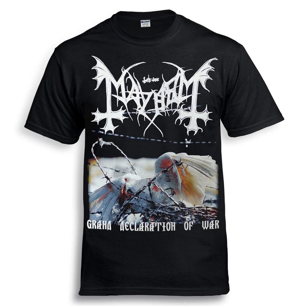 Mayhem Grand Declaration Of War Black T-Shirt venom bathory 3XL