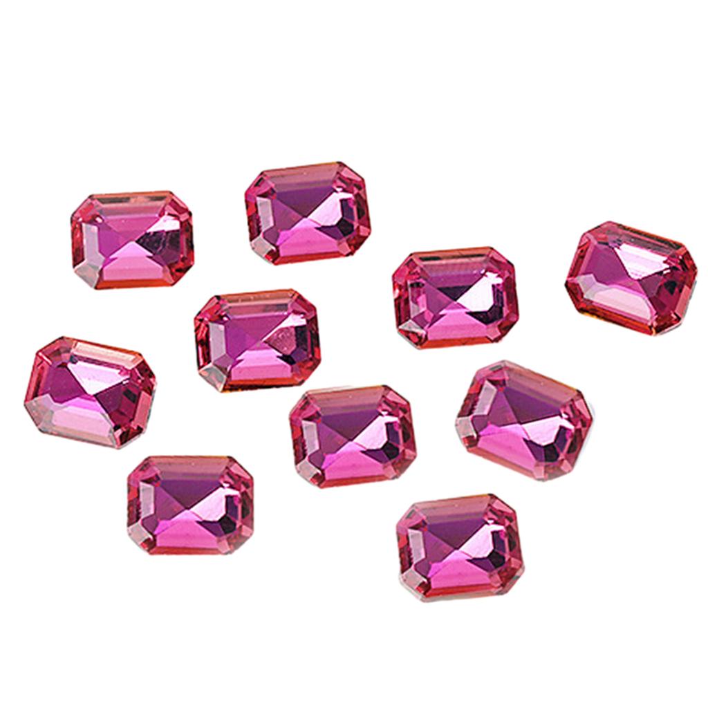 10Pcs Rhinestone Set Multi-Shapes Glitter Stones Rhinestones Nails Crystal Nail Art Rhinestones DIY Nail Art Accessory