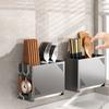 Wall Mounted Chopsticks Storage Box Carbon Steel Chopsticks Cage Cutlery Drying Basket  for Kitchen
