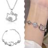 Hello Kitty Bracelet Kawaii Sanrio Diamond Cute Jewelry Anime Peripheral Necklace For Friend Girlfriend Birthday Jewelry Gift