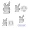 Easter Rabbit Silicone Moulds Handmade 3D Rabbit Candle Holder Resins Mould
