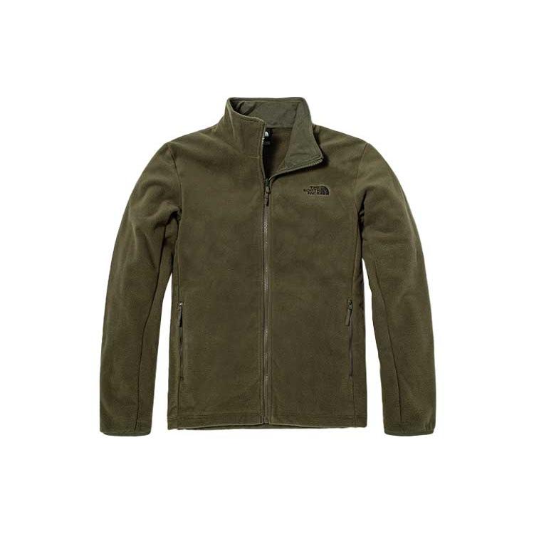 THE NORTH FACE Logo Print Solid Color Fleece Lined 3 in 1 Windproof And Breathable Windbreaker Jacket Men's Brown NF0A7QPJ-6U0