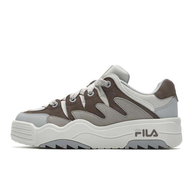 FILA Rosetta Fashion Trend Low-Top Skate Shoes Women sneaker Gray Brown F12W431204FBA