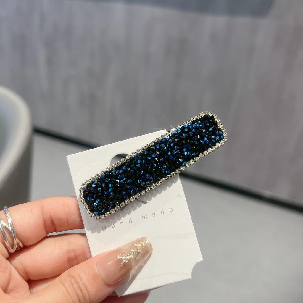 New Rhinestone Super Flash Simple BB Clip Full Rhinestone Bangs Clip Adult Side Clip Back Hair Clip