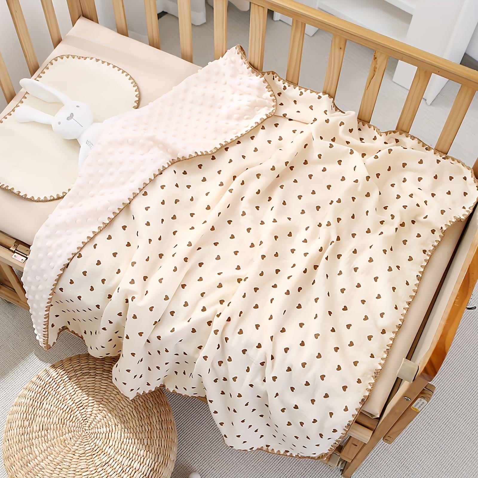 Infant Bean Blanket Cotton Soft Lightweight for All Seasons Baby Sensory Blanket with Temperature Regulation Machine Washable