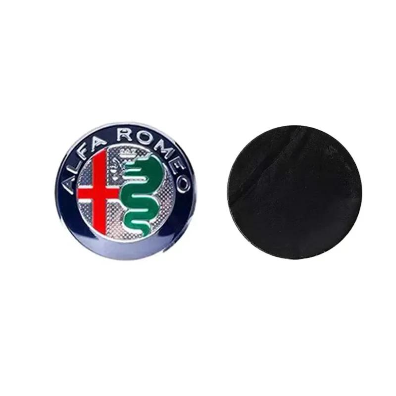 Per Alfa Romeo Adesivo Emblema Volante Auto 40mm Manopola Console Centrale Badge per Alfa Romeo Giulietta Mito Giulia Stelvio Br