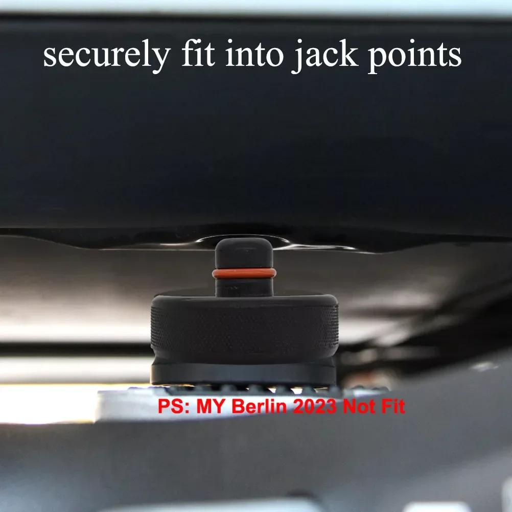 For Tesla Model 3/S/X Y Rubber Jack Pad Tool Chassis Jack Car Styling Accessories 4PCS Auto Black Jack Lift Point Pad Adapter