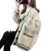 Women's Medium Length Sweater Cardigan Sweater Women's Knitted Sweater V-neck Long Sleeved Top