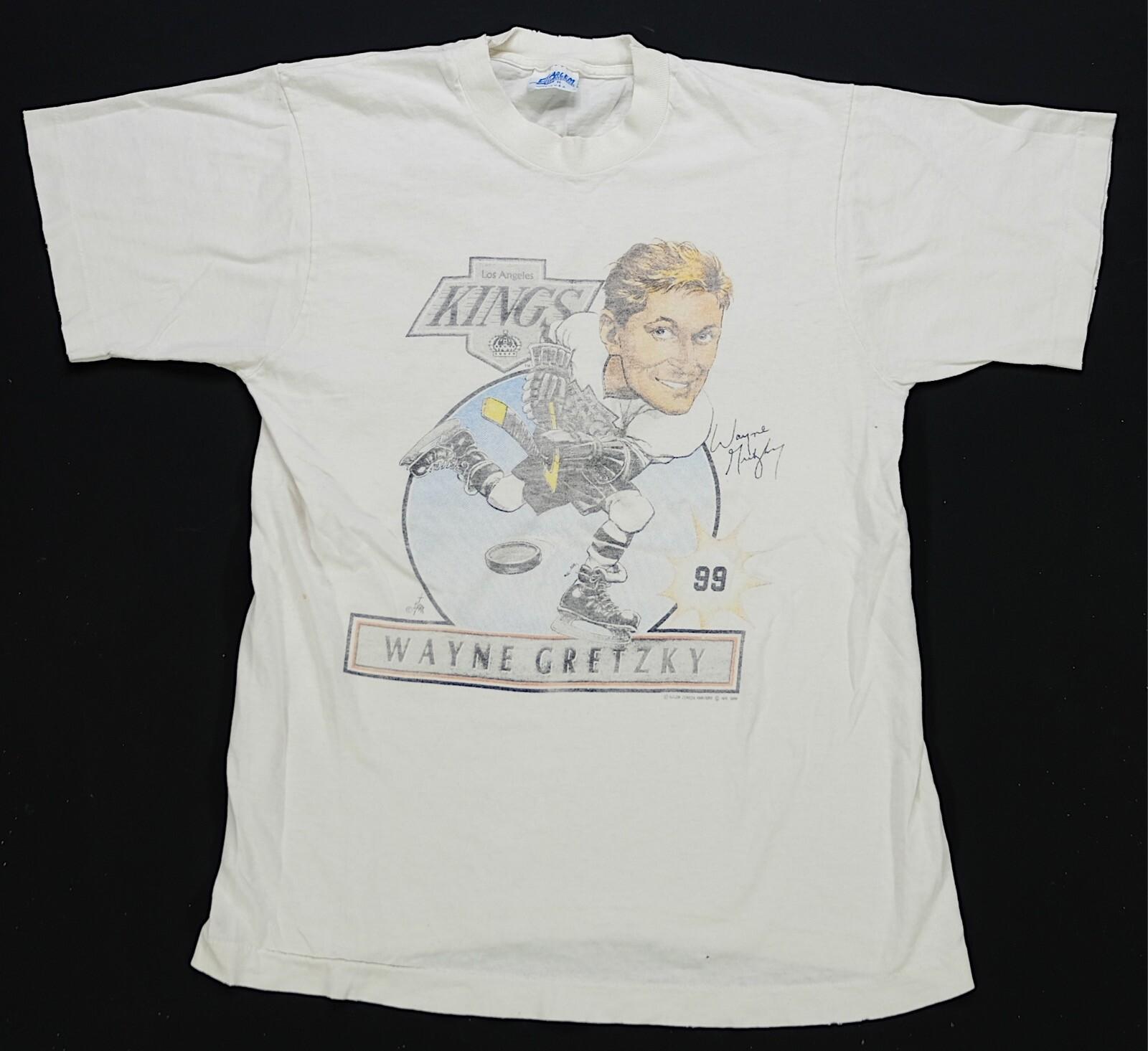 Rare VTG SALEM Wayne Gretzky Los Angeles Kings 1989 Single Stitch T Shirt 80s M S