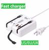 Multifunktions-Steckdosenleiste USB Typ-C Ladegerät Schnellladung 4 Ports Schreibtisch-Ladegerät Adapter Für iPhone Xiaomi Samsung Huawei