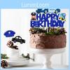Police Theme Birthday Cake Decorations With Paper Cake Toppers For Party Celebration