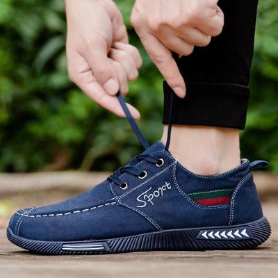 Super Soft Summer Men's Sports Comfortable Casual Shoes Soft Sole Breathable Denim Cloth Shoes Sneakers Men