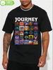 [Music Lover] Journey Full Album Pattern Black T-shirt - Vibrant Short-Sleeve Design