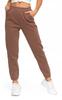 Women's Warm Joggers with Plain Pattern MORAJ L MOCCA