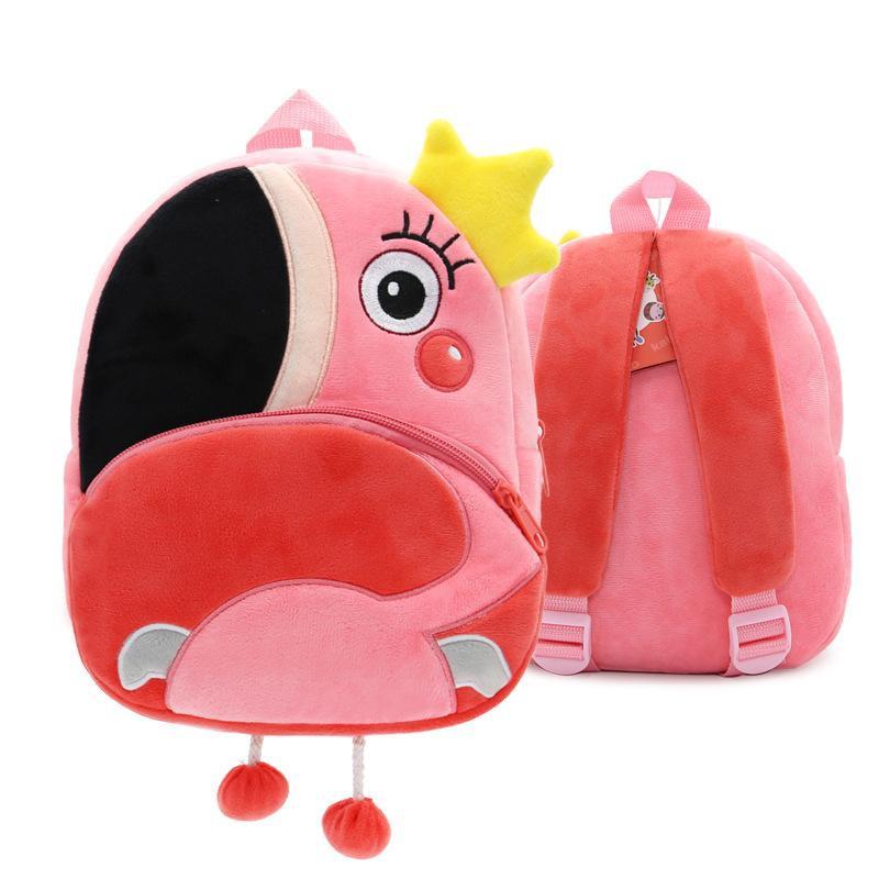 Cartoon Animal Children's Backpack Backpack for Kindergarten Plush Backpack for Children