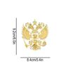 Russisches Wappen Aufkleber Nickel Metall Autoaufkleber Adler Zubehör Auto Russischer Aufkleber Nickel Emblem Metall Aufkleber Feder U4Z0