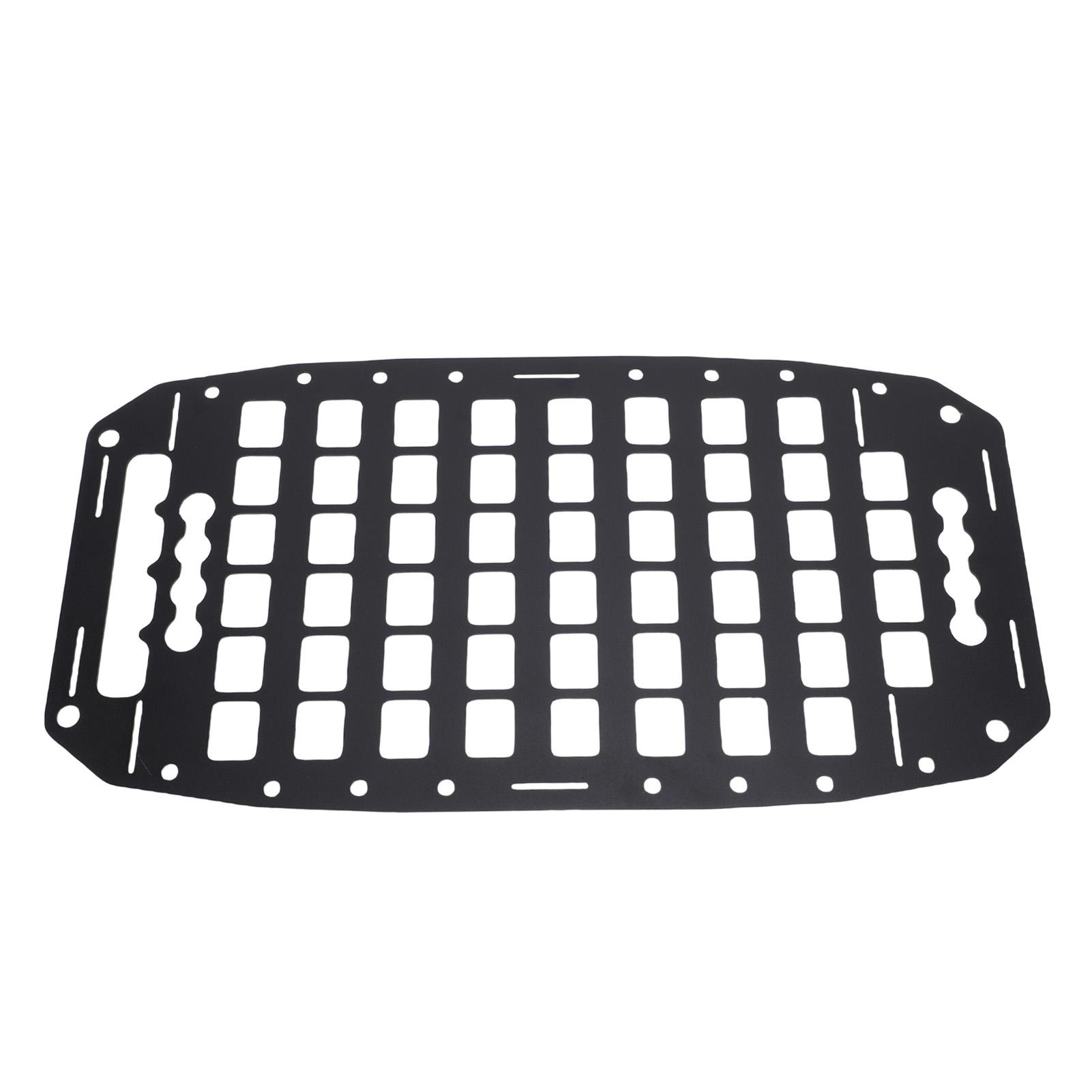 

Truck Bed Molle Panel Rack 21x10.7x0.1in Aluminum Use with L Track Molle Panel Organizer for Cars SUVs Pickup Van RVs