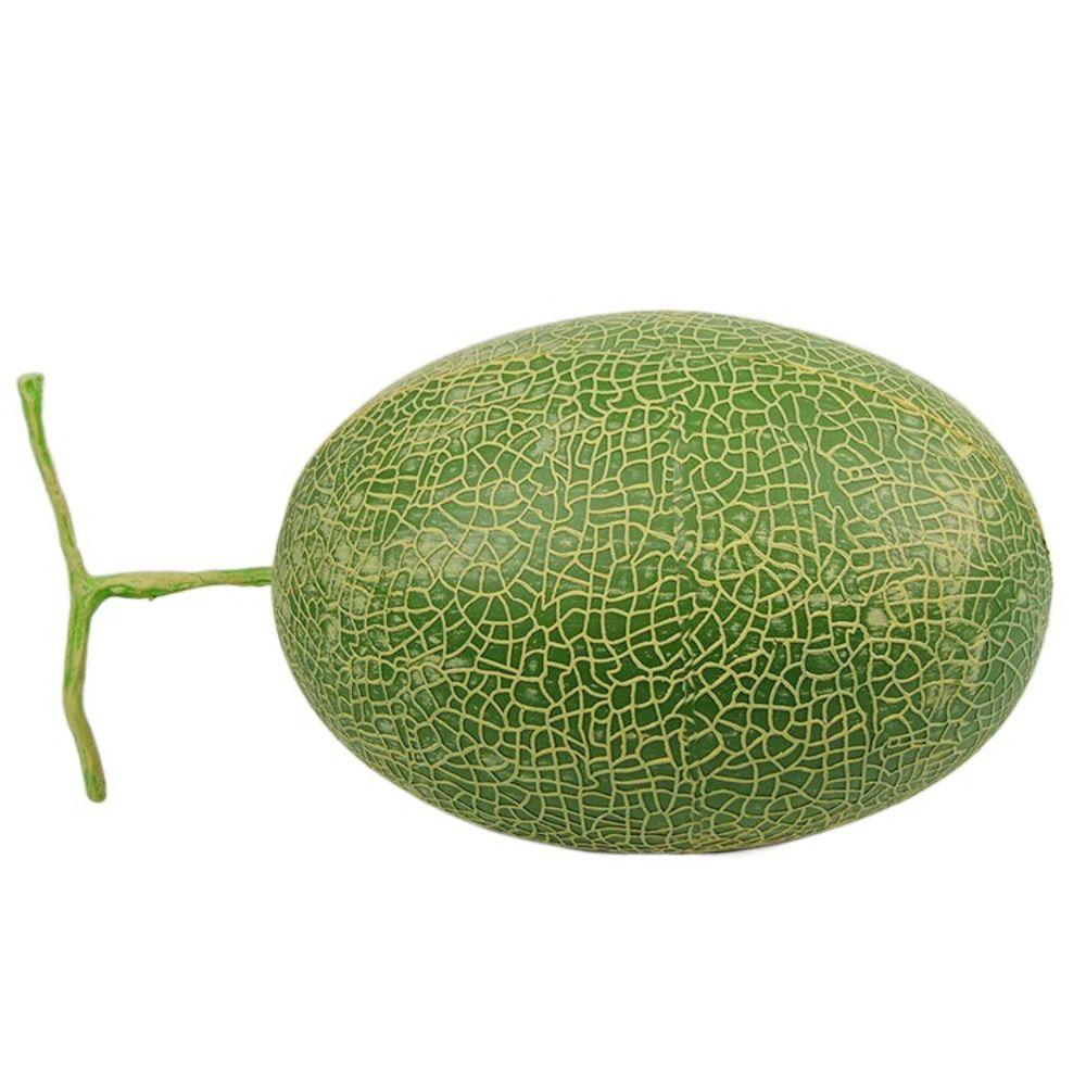 Food Model Fake Cantaloupe Melon Plastic Simulation Fruit Artificial Cantaloupe Melon Home Decor