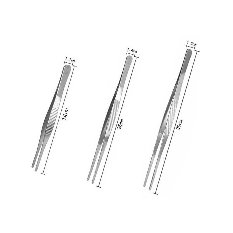 Stainless Steel Food Tongs Barbecue Tongs BBQ Clip Kitchen Clamp Cooking Tweezers Grill Pliers Kitchen Accessories CFQJ006