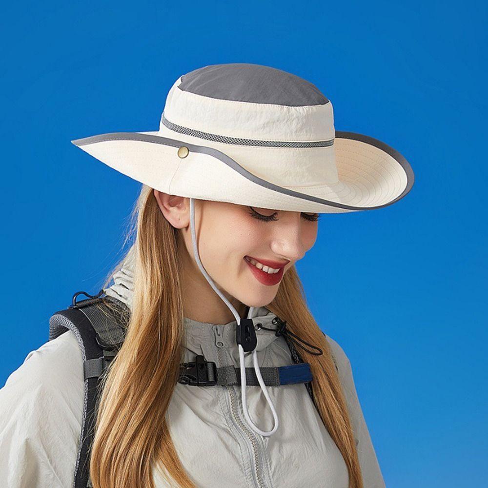 Foldable Bucket Hat Anti-UV Sunscreen  Cap Portable UV Protection  Camping Hiking