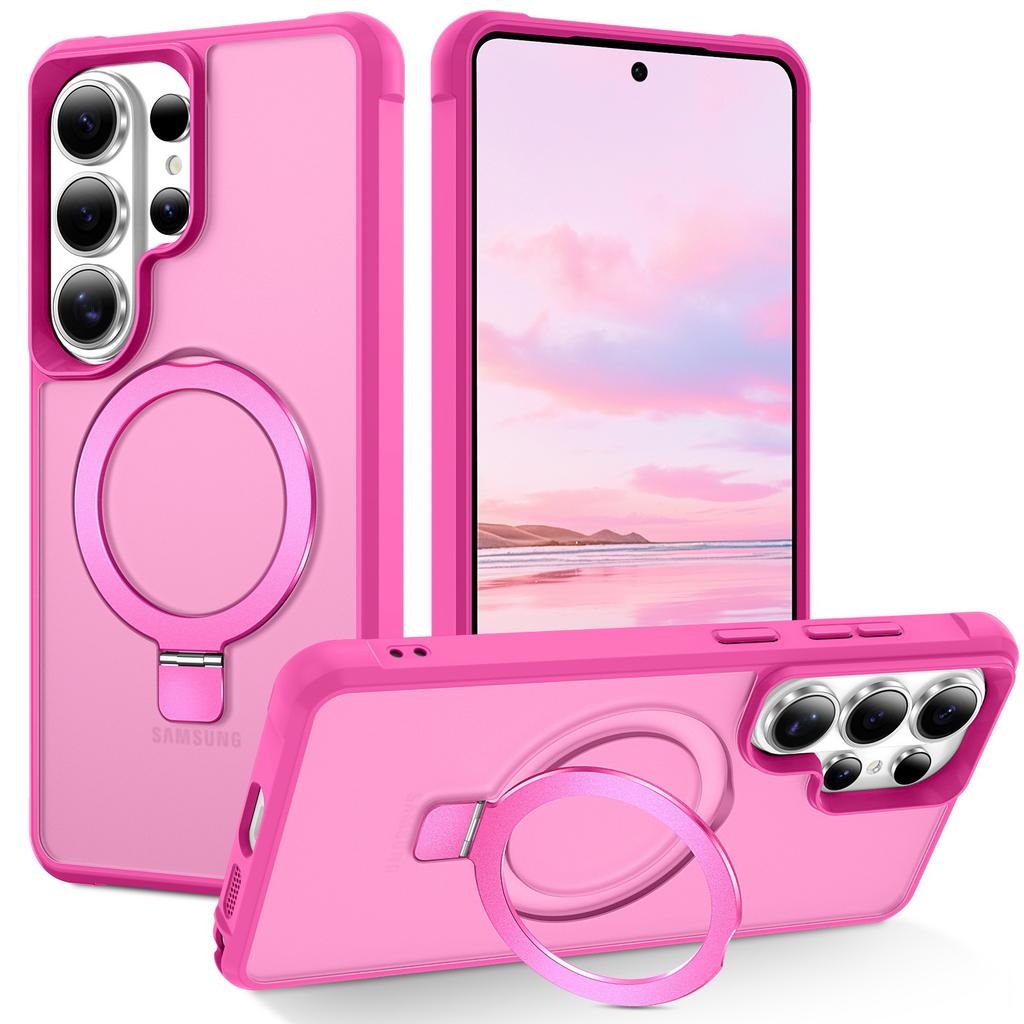 Case for Samsung S26 Plus Ultra Magnetic Mounting Bracket Protective Case Wireless Charging Full Coverage Plain Shock Proof