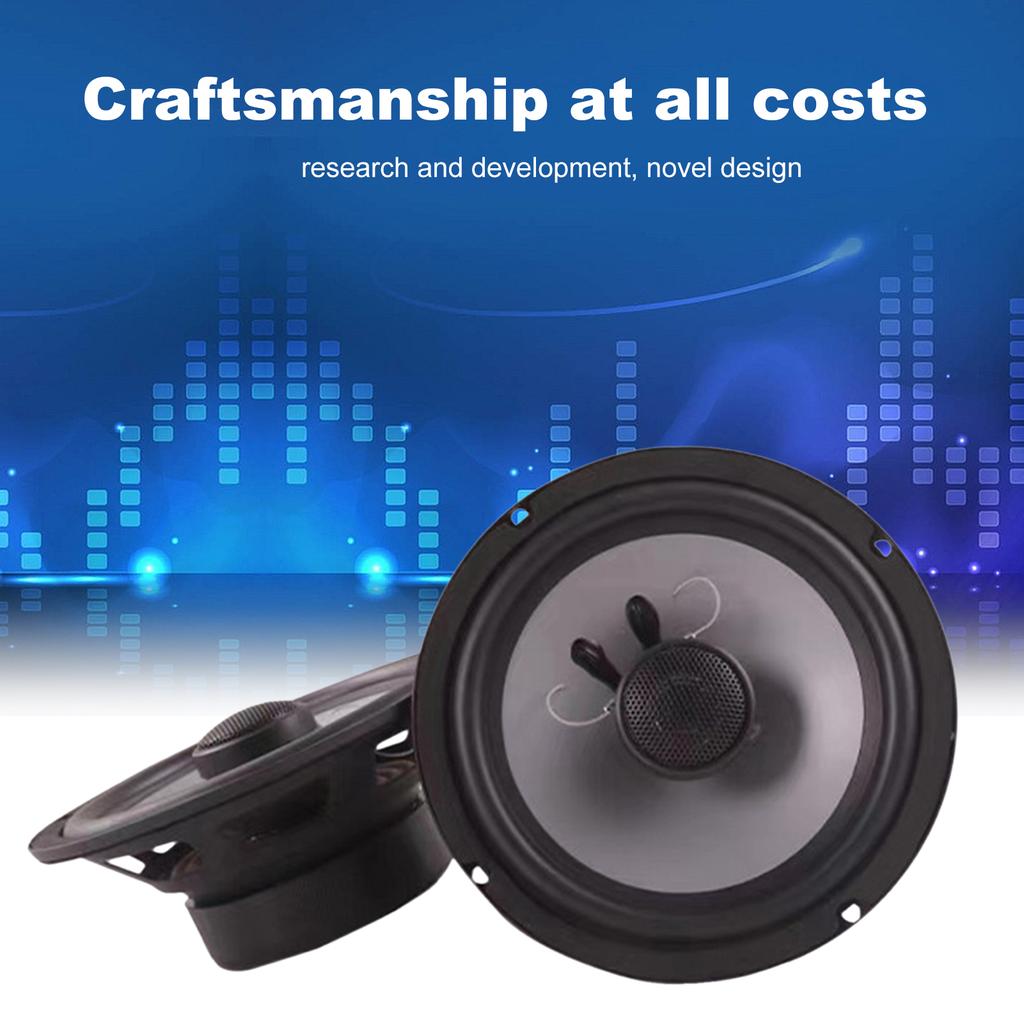 One Pair Universal Audio 100 Watt Power Reference 6.5 Inch Car Horn Stereo Audio Coaxial Speaker